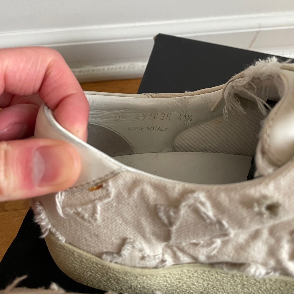 Saint Laurent Court Classic Embroidered Sneakers - Picture 7 of 8
